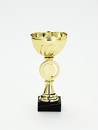 Кубок 188 K, наградная фигура, золото, подставка мрамор, 16.5×8×8 см
