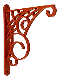 Кронштейн для кашпо, пластиковый, цвет терракот