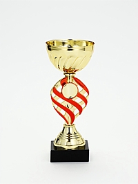 Кубок 190 В, наградная фигура, золото, подставка мрамор, 19.5×8×8 см