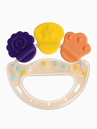Прорезыватель погремушка для зубов «Браслетик», цвет бежевый