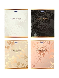 Комплект 12 тетрадей, 48 листов, клетка, 60гр, 4 вида, Цветы, софтач с выборрочным уф-лаком   109681