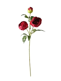 Цветы искусственные "Пион Бьорг" d-8,5 см 65 см, красный