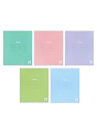 Компл тетр из 10шт 18л лин КПК "Пастель", обл мел карт, блок №2, 5 видов 10991555