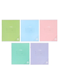 Компл тетр из 10шт 24л кл КПК "Пастель", обл мел карт, блок №2, 5 видов 10991557