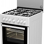 Плита комбинированная Tessa K 1362 W чугунная решетка Белый