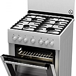 Плита комбинированная Tessa K 1362 W чугунная решетка Белый