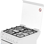 Плита комбинированная De Luxe 5040.20гэ (кр) ЧР белый