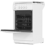 Плита комбинированная De Luxe 5040.21 гэ (кр) ЧР белый