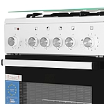 Плита комбинированная De Luxe 5040.40 гэ (кр) ЧР белый