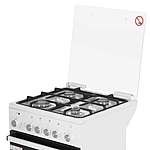Плита комбинированная De Luxe 5040.40 гэ (кр) ЧР белый