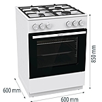 Плита газовая Gorenje GG6A10WFFM белый
