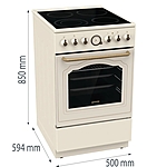 Плита электрическая Gorenje GECS5B70CLI бежевый