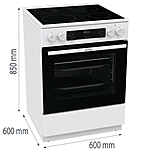 Плита электрическая Gorenje GEC6C40WD белый