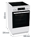 Плита электрическая Gorenje GEC5C42WG белый
