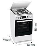 Плита комбинированная Gorenje GK5C42WF-B белый