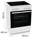 Плита электрическая Gorenje GEC6A11WG белый