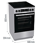 Плита электрическая Gorenje GEC5C41SG нержавеющая сталь