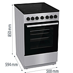 Плита электрическая Gorenje GEC5B41SG серый