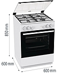 Плита комбинированная Gorenje GK6A20WF белый