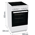 Плита электрическая Gorenje GEC5A12WG-B белый