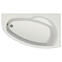 Ванна акриловая Eurolux Bagi L, 170×100 см, левая, без каркаса и панели