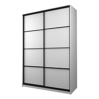 Шкаф – купе Max-МШ-23-6-16-11, 1600×600×2300 мм, цвет белый шагрень