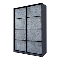 Шкаф – купе Max-МШ-23-6-16-11, 1600×600×2300 мм, цвет графит / метрополитан грей