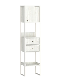 Стеллаж «Берген–3», 400×350×1660 мм, цвет дуб винтерберг/белый