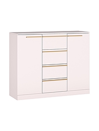 Комод для хранения «Николь – 8», 1200×450×1000 мм, цвет кашемир/ручки сатиновое золото