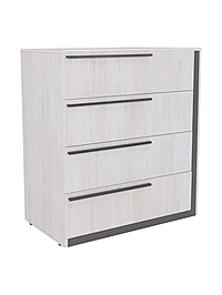 Комод для хранения «Винтер – 8», 4 ящика, 900×520×1000 мм, цвет винтерберг/тёмно–серый