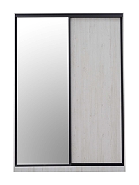 Шкаф – купе «Винтер-6.16», 1600 мм, с зеркалом, цвет винтерберг/тёмно-серый