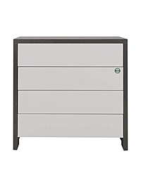 Комод для хранения «Некст – 4», 900×500×900 мм, цвет камень тёмный/чёрный