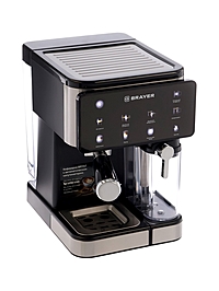 Кофеварка  BRAYER 1147BR, рожковая/капсульная, 1350 Вт, 20 бар, 1.5 л, 0.5 л для молока