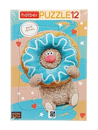 Пазл «Кофейные коты», 12 деталей