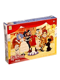 Пазл «Буратино», 60 деталей