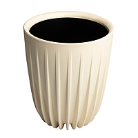 Горшок пластиковый Live-in-green с вкладкой «Сигма», d=30 см, 7,9 л, цвет ванильный