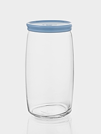Банка с голубой пласт. крышкой CESNI 1500 мл