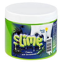Слайм "Мялка-жмялка", зеленый, с фигуркой, 180 г SLI65
