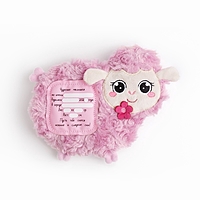 Мягкая игрушка - грелка "Овечка", 15 см, с метрикой, с вишнёвыми косточками, 15 см