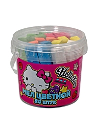 Мел цветной "Hello Kitty", 20 шт. в ведерке