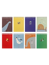 Блокнот А7 40л кл на гребне BG "Моноколор. Новый стиль", обл мел карт, офсет МИКС