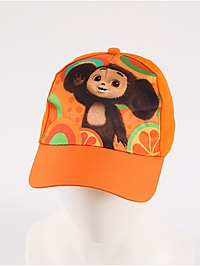 Кепка детская оранжевая, р-р 52-54, Чебурашка