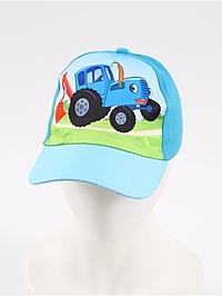 Кепка детская, р-р 52-54, Синий трактор
