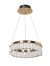 Люстра светодиодная «Эрика» 6131-101, LED, 30 Вт, 3000К, 30×30×7 см, без ПДУ