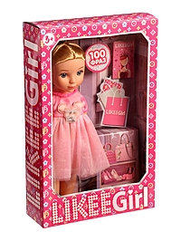 Кукла интерактивная Likee Girl, 30 см, шаинский музыка, 100 фраз