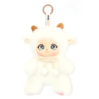 Мягкая игрушка - брелок «Овечка Лия», 15 см, белая