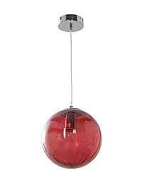 Светильник подвесной GLD-23229-D200-8С+BL, 1хE27, 60Вт, d20, цвет красный
