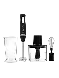 Блендер Sakura SA-6266SBK, погружной, 600Вт, 2 скорости, стакан 0.7л, чоппер 0.5л, венчик