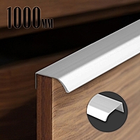Ручка торцевая CAPPIO RT002CP, L=1000 мм, м/о 960 мм, цвет матовый хром, 4 шт.
