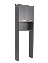 Стеллаж для ванной комнаты Пронто, графит  66 х 23 х 185 см